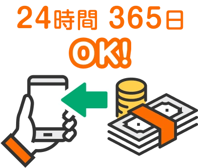24時間365日OK!